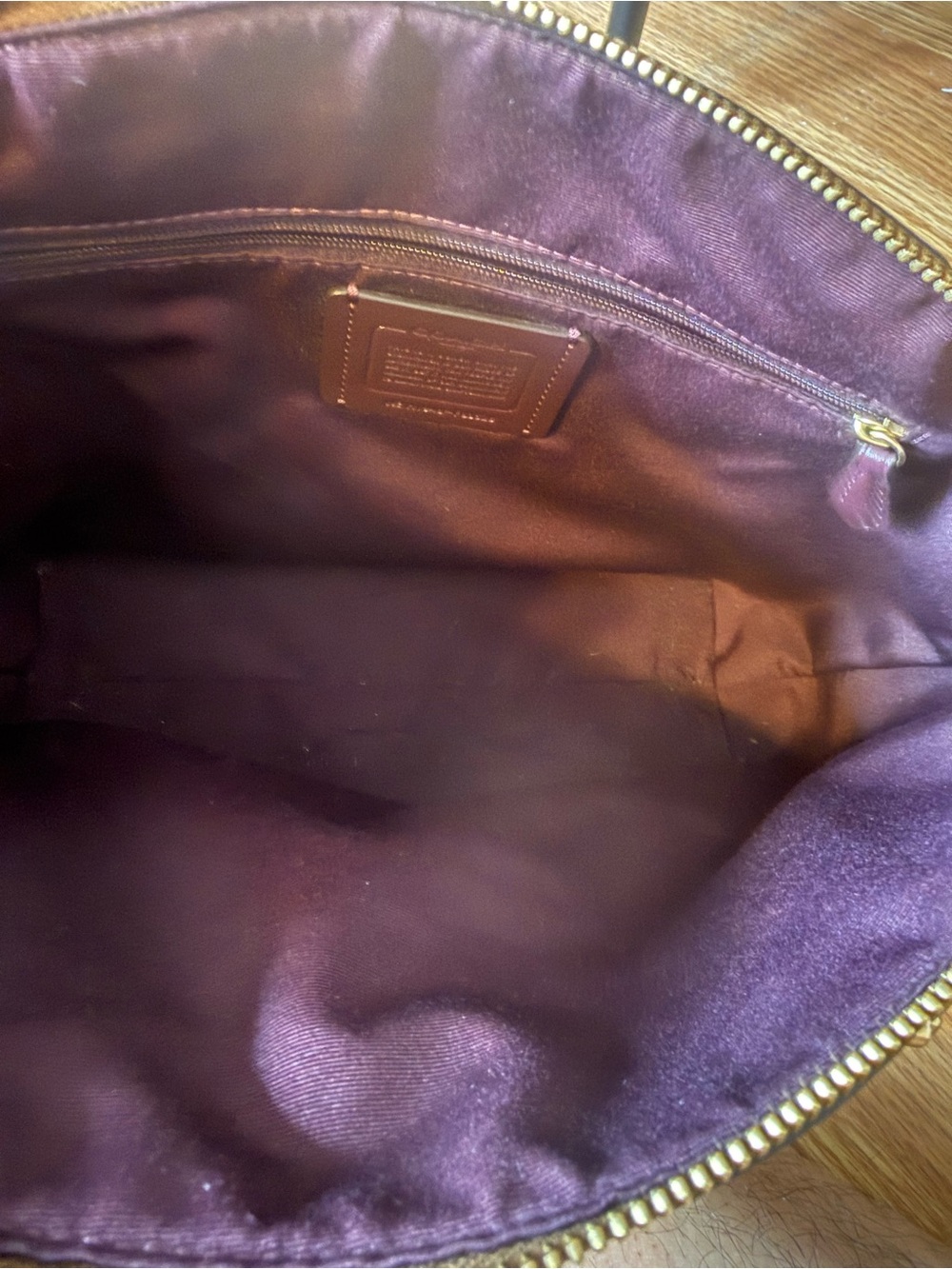 Coach Prairie Satchel Victorian Floral Khaki Berry Tote - Picture 6 of 8